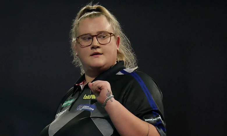 Beau Greaves becomes first woman to hit nine-darter on PDC ProTour as she delivers perfect leg against Mensur Suljovic