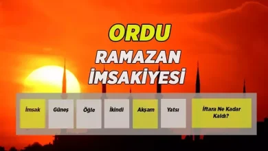 2026 ORDU RAMAZAN İMSAKİYESİ | Ordu'da ilk sahur saat kaçta? Diyanet Ordu İmsak ve iftar vakitleri...