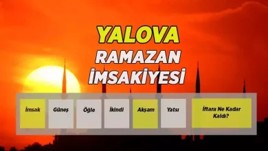 2026 YALOVA RAMAZAN İMSAKİYESİ | Yalova'da ilk sahur saat kaçta? Diyanet Yalova İmsak ve iftar vakitleri...