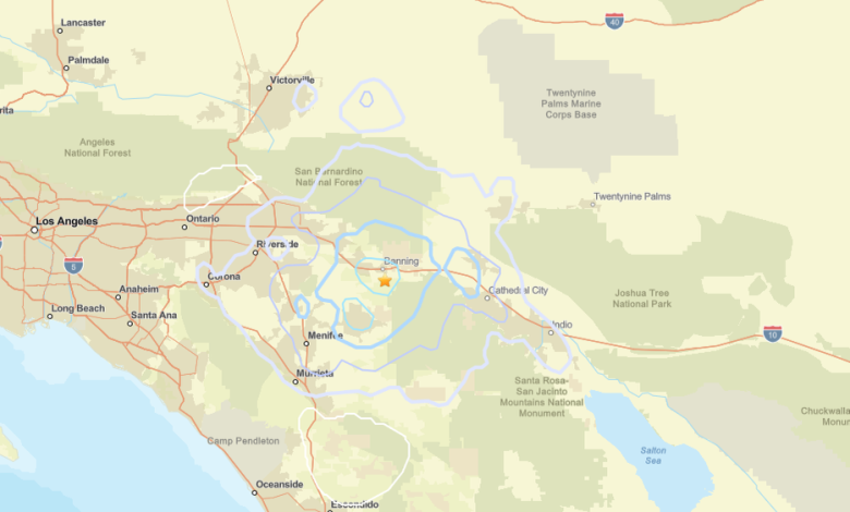 3.6-magnitude earthquake strikes near Banning