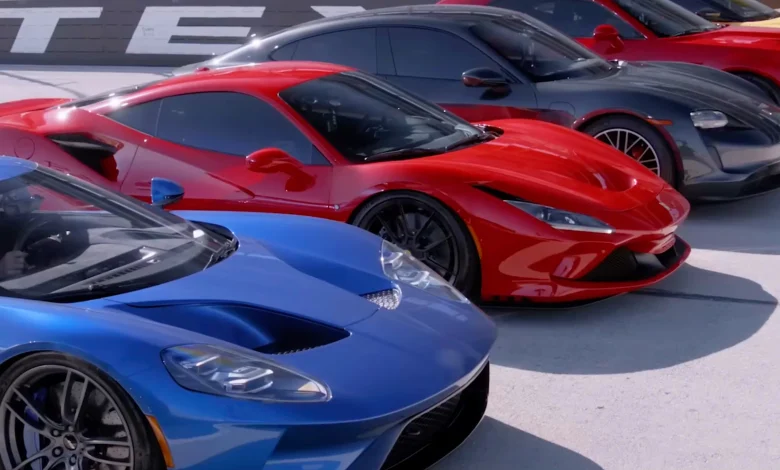 A 9,000-Lb Camera Truck Just Gapped A Ferrari And Ford GT Like They Were Parked