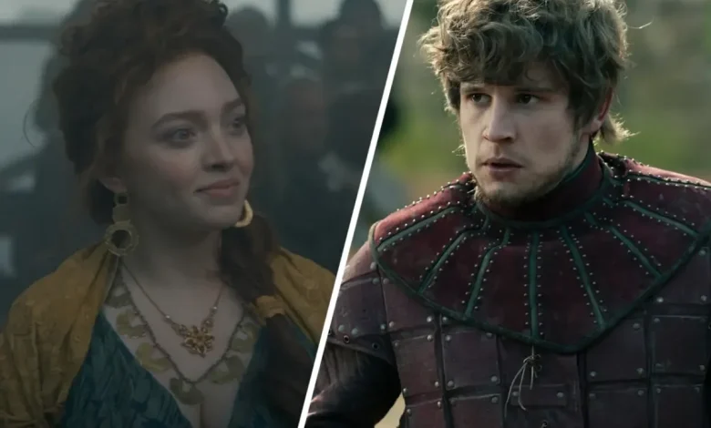 'A Knight of the Seven Kingdoms' reveals Ser Raymun marries Rowan Robinson's "Red": "The Green Apple Fossoways were founded with an up-jumped squire and a prostitute"