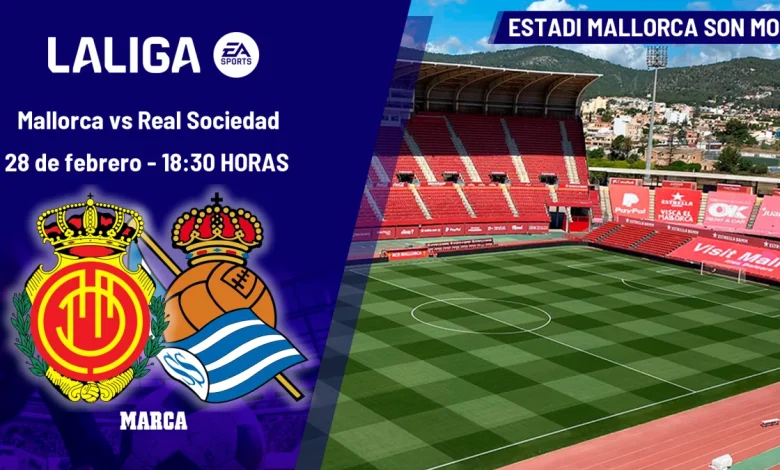 A qué hora es el Mallorca - Real Sociedad: horario y dónde ver hoy en TV del partido de LaLiga EA Sports