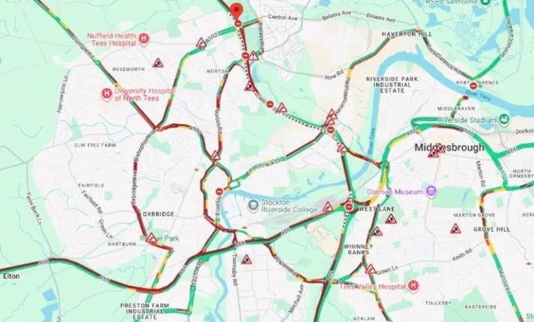 A19 closed in both directions between Portrack and Billingham after crash
