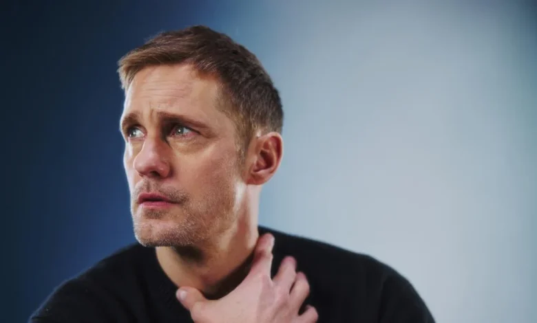 Alexander Skarsgård on shooting the kinky sex scenes of 'Pillion'