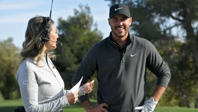 Amanda Balionis comments on Brooks Koepka's interview behavior after disagreement