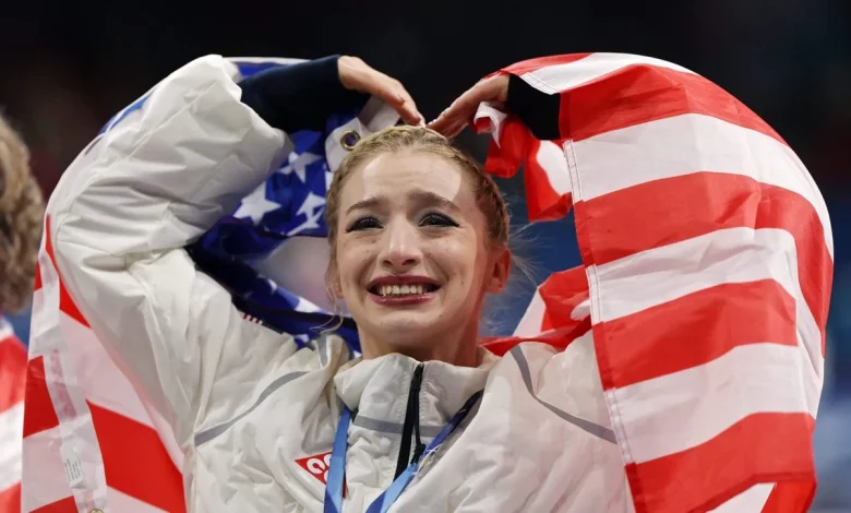 Amber Glenn sees mixed emotions in Olympic U.S. gold win, her performance and critics