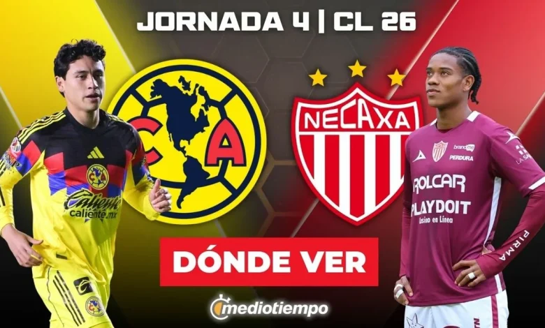 América vs. Necaxa: dónde y a qué hora ver EN VIVO J4 CL 2026