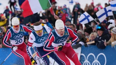 American Ben Ogden wins silver, breaking 50 year medal drought for U.S. men's cross-country skiing : NPR
