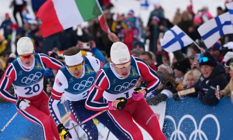 American Ben Ogden wins silver, breaking 50 year medal drought for U.S. men's cross-country skiing : NPR