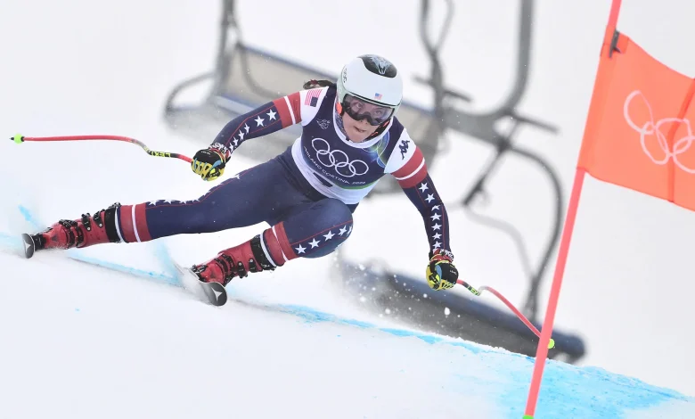 American Breezy Johnson wins downhill gold, Lindsey Vonn airlifted off course after crash