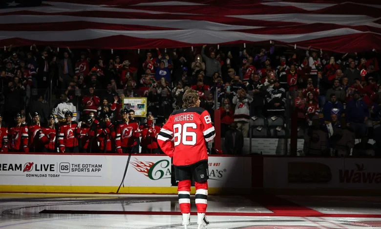 American Olympic Hero Jack Hughes Gets Thunderous Ovation In New Jersey Return