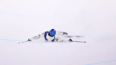 American-born Team China skier Eileen Gu suffers brutal fall during Olympics