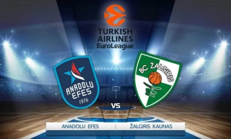 Anadolu Efes – Zalgiris Maçı Ne Zaman? Saat Kaçta ve Hangi Kanalda Yayınlanacak?