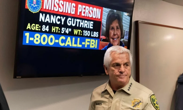 Arizona sheriff in Nancy Guthrie search defends sending DNA to Florida lab