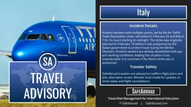 Aviation workers are planning to strike in Italy on February 26 and March 7.
