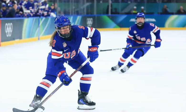 Bald eagle masks, mullets: Brothers go viral supporting USA women’s hockey player