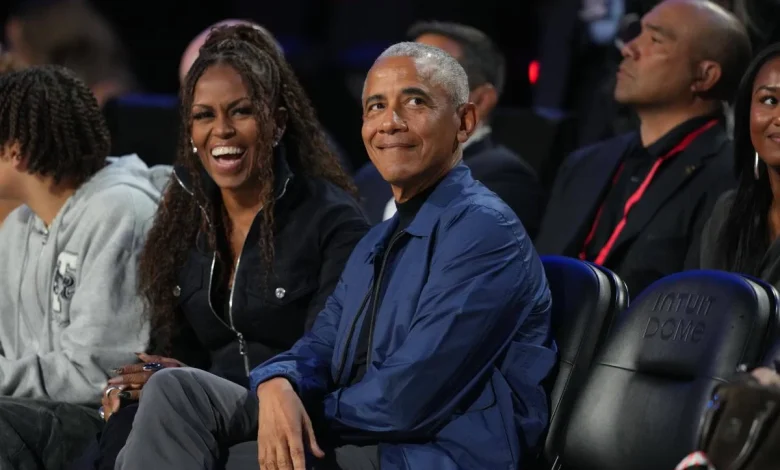 Barack, Michelle Obama headline celebrity-filled 2026 NBA All-Star Game at Intuit Dome