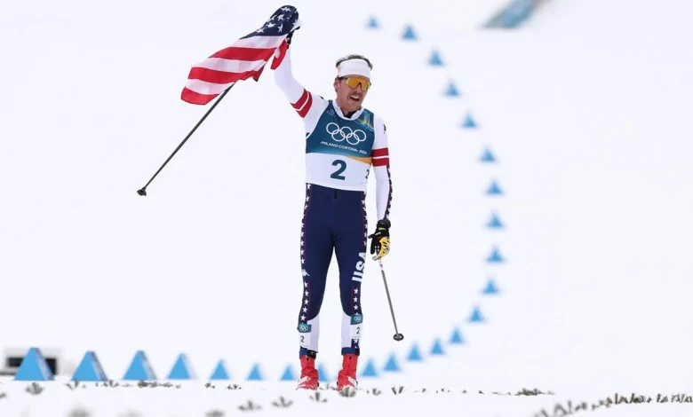 Ben Ogden ends U.S. men’s 50-year Olympic medal drought in cross-country skiing