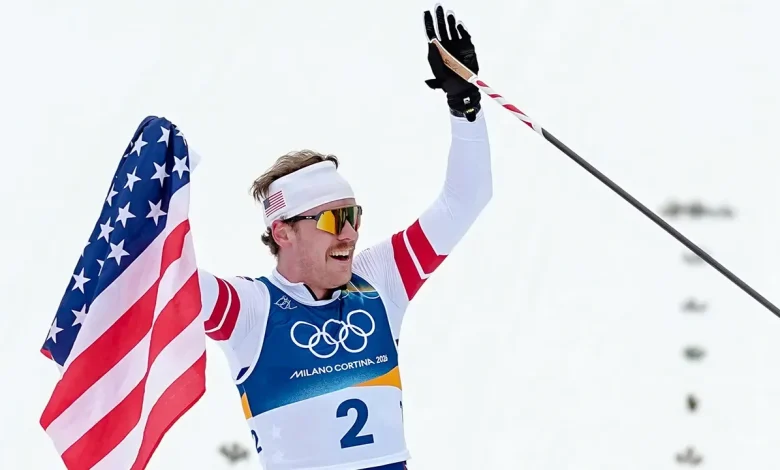 Ben Ogden makes US Olympics history with silver in men's cross-country skiing