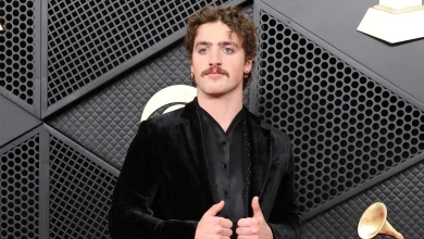 Benson Boone Goes Classic in All Black to Grammys 2026