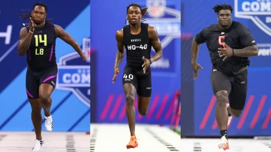 Best and average 40-yard dash times by position