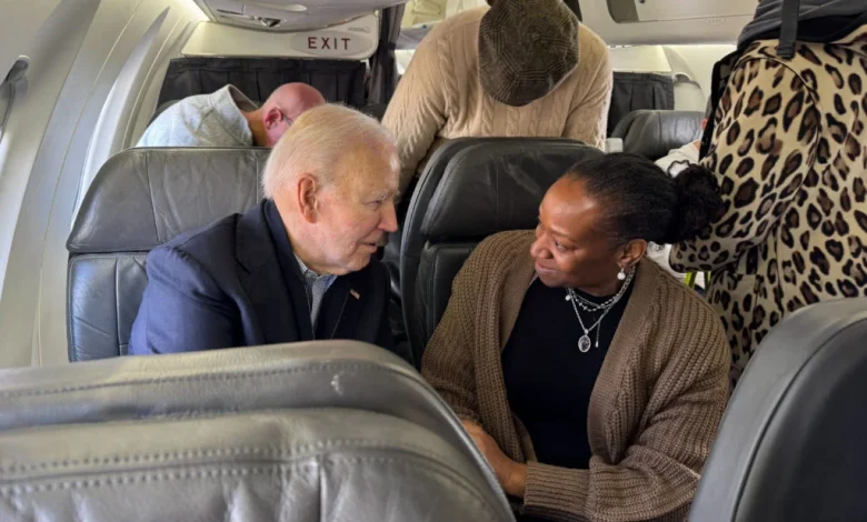 Biden flies commercial from DCA and winds up stuck in delays like everyone else