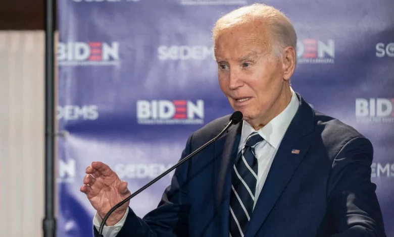 Biden seizes on Trump's sinking favorability in a combative speech in South Carolina