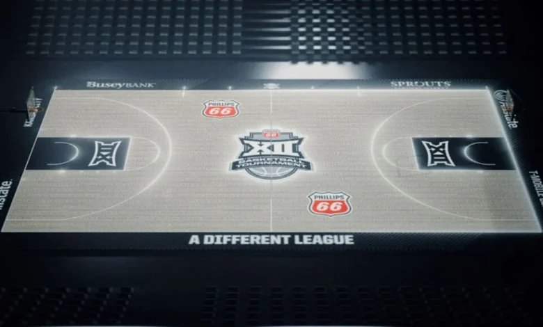 Big 12 tournament basketball games to be played on LED floor, designs can change in real time