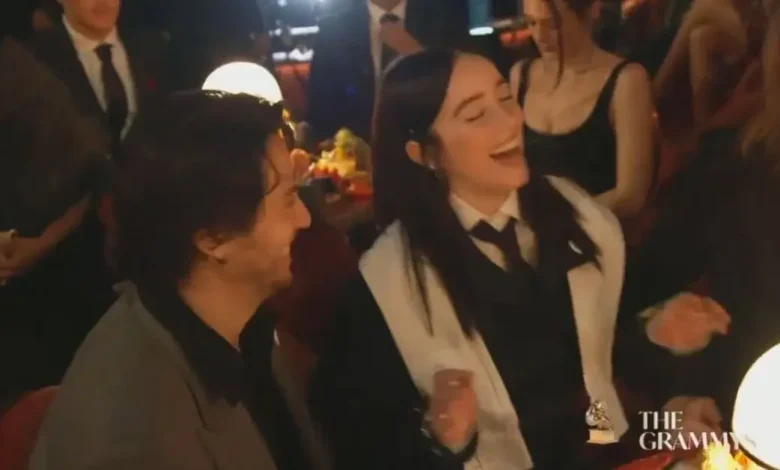 Billie Eilish and Rarely-Seen Boyfriend Nat Wolff Share Cozy Moment at the 2026 Grammys: Photos