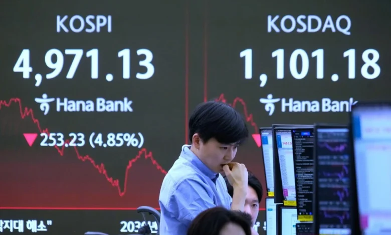 Bitcoin plunges 8% and Korea's Kospi sinks nearly 4% in latest tech-led sell-off