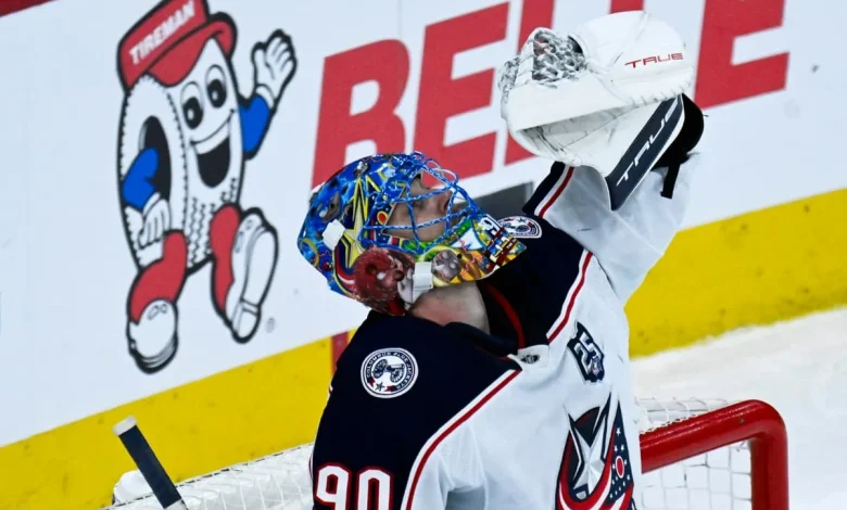 Blue Jackets’ Elvis Merzļikins to start Latvia’s Olympic opener against USA