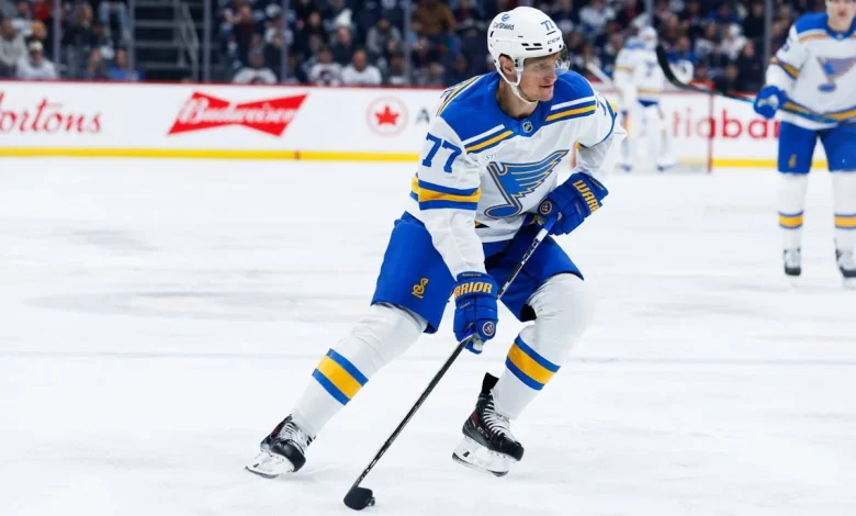 Blues trade center Nick Bjugstad to Devils for mid-round draft pick, AHL player