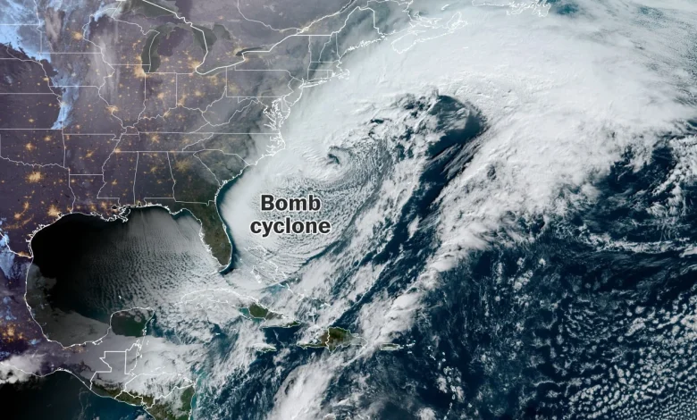 Bomb cyclone brings historic snow to North Carolina, flurries to Florida