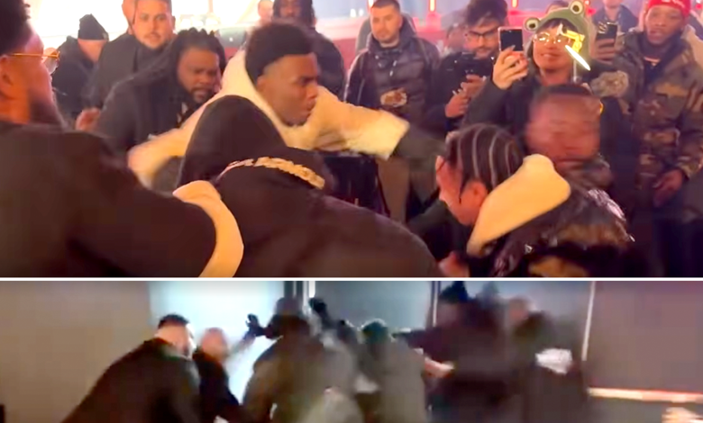 Brawls Break Out At Teofimo Lopez-Shakur Stevenson Weigh Ins, Wild Video