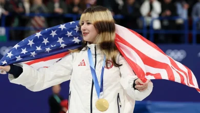 Breezy Johnson, Alysa Liu and other Olympic athletes' medals break during celebrations