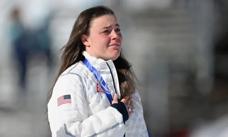 Breezy Johnson wins Olympic downhill gold medal, joining Lindsey Vonn as only Americans to accomplish feat