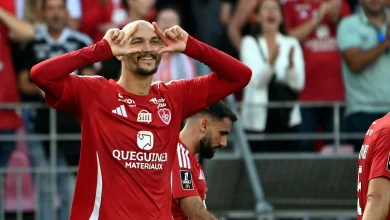 Brest : le but du KO de Ludovic Ajorque face à l’OM