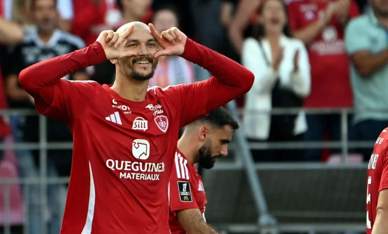 Brest : le but du KO de Ludovic Ajorque face à l’OM