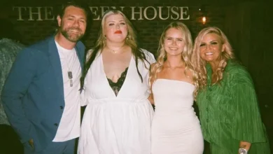 Brian McFadden poses with rarely seen daughter during day out at the football