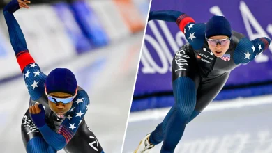 Brittany Bowe, Erin Jackson take the ice in Milan for first time in 1000m