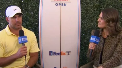 Brooks Koepka and Amanda Balionis have awkward disagreement after PGA Tour comeback