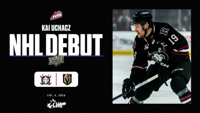 CHL to NHL: former Rebels captain Uchacz debuts with Golden Knights