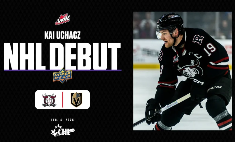 CHL to NHL: former Rebels captain Uchacz debuts with Golden Knights