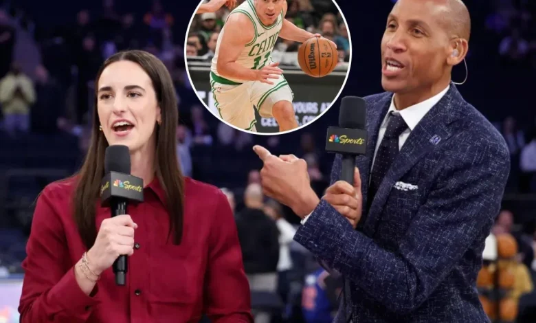 Caitlin Clark’s NBC debut features awkward Reggie Miller moment