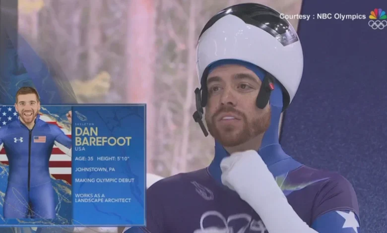 Cambria County native Dan Barefoot finishes 20th in men's skeleton at Olympics