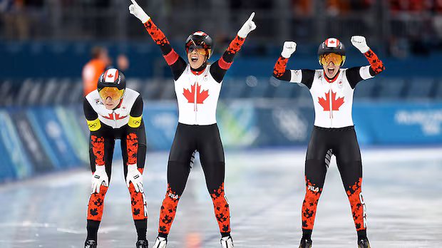 Canadian speed skating women capture gold for back-to-back Olympic titles in team pursuit