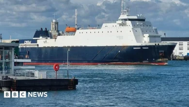Cargo ship to be towed to shore after engine room fire