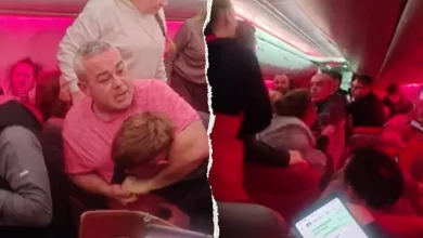 Chaotic video shows passengers trading blows midair as plane forced to divert: reports