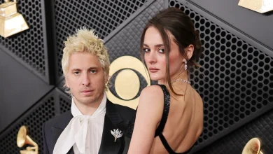 Charlotte Lawrence Goes Chic in Black as She Supports Fiance Andrew Watt at Grammys 2026